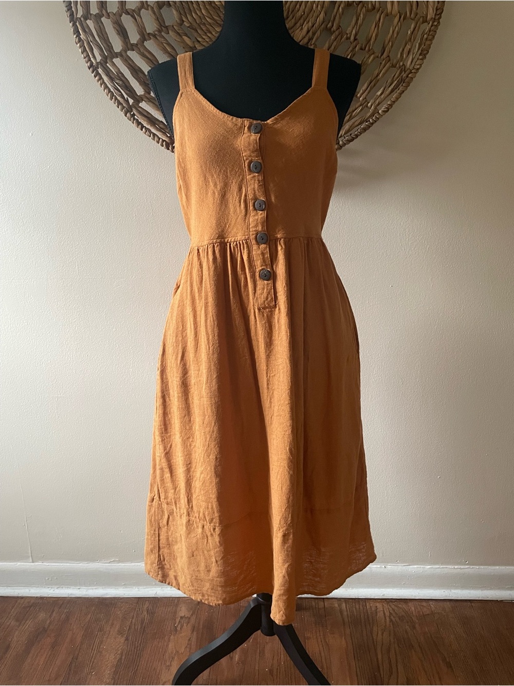 Universal Thread Mustard Dress - Picture 3 of 10